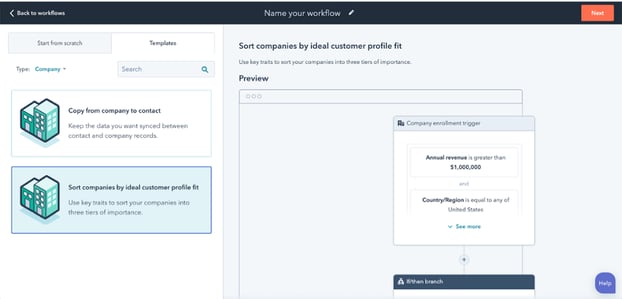 name your workflow HubSpot