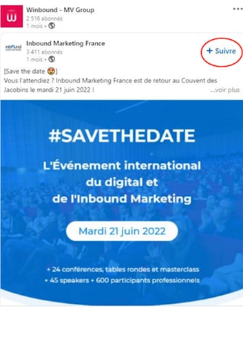 suivre sur linkedin