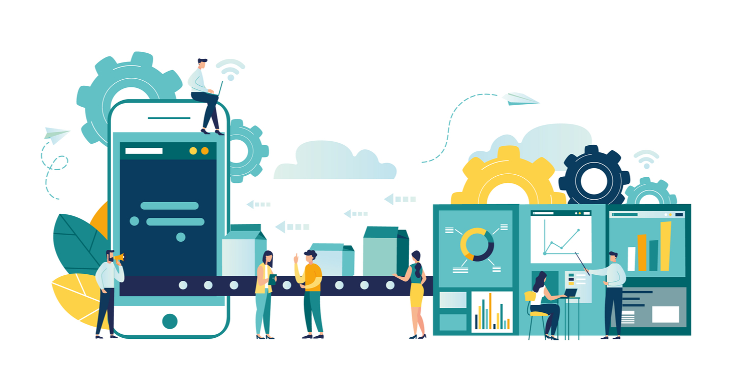 Illustration du concept d'usine 4.0